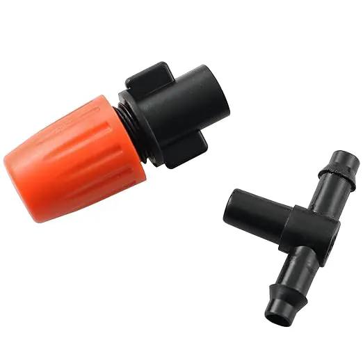 Atomizing Nozzle RLECS 25PCS Irrigation System Misting Automatic Watering Garden Hose Spray Adjustable Garden Irrigation Nozzles with Tee Joints for Greenhouse Vegetable Irrigation by GreenHaven Gardens