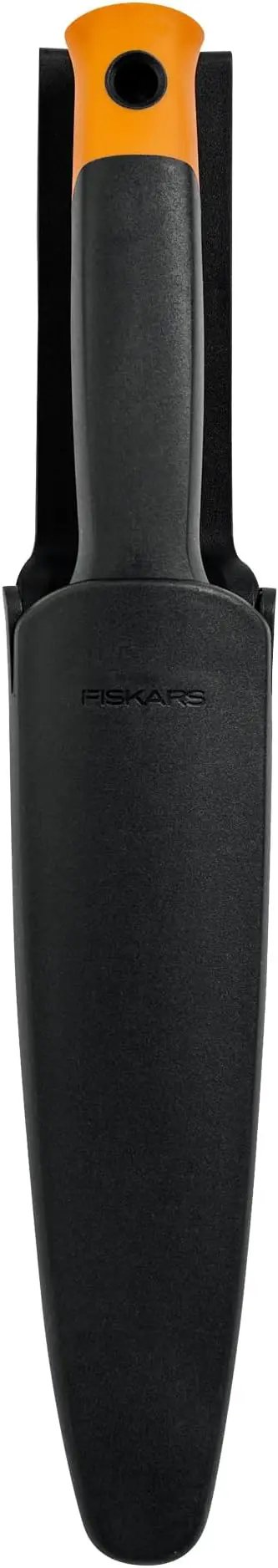 Fiskars Hori Hori Garden Knife with Sheath, Multi-Purpose Heavy Duty Gardening Hand Tool for Weeding, Planting, Digging with Hanging Hole by GreenHaven Gardens