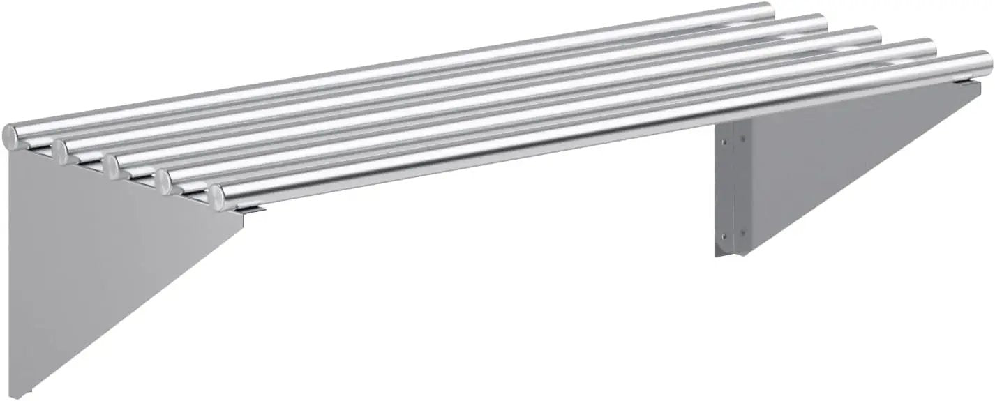 AmGood 14 in. x 36 in. NSF Stainless Steel Tubular Wall Shelf | Heavy-Duty Metal Shelving for Appliances & Equipment | Ideal for Kitchen, Restaurant, Garage, Laundry, Utility Room by GreenHaven Gardens