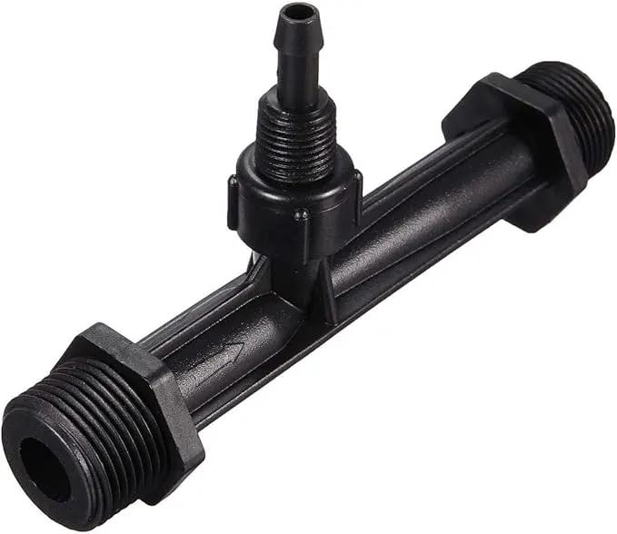 Wytino Fertilizer Injector Tube, Irrigation Venturi Fertilizer Injector 1/2" 3/4” 1” Inch Garden Fertilizer Mixer Injector, Agriculture Device Plastic, Black(1/2 inch) by GreenHaven Gardens