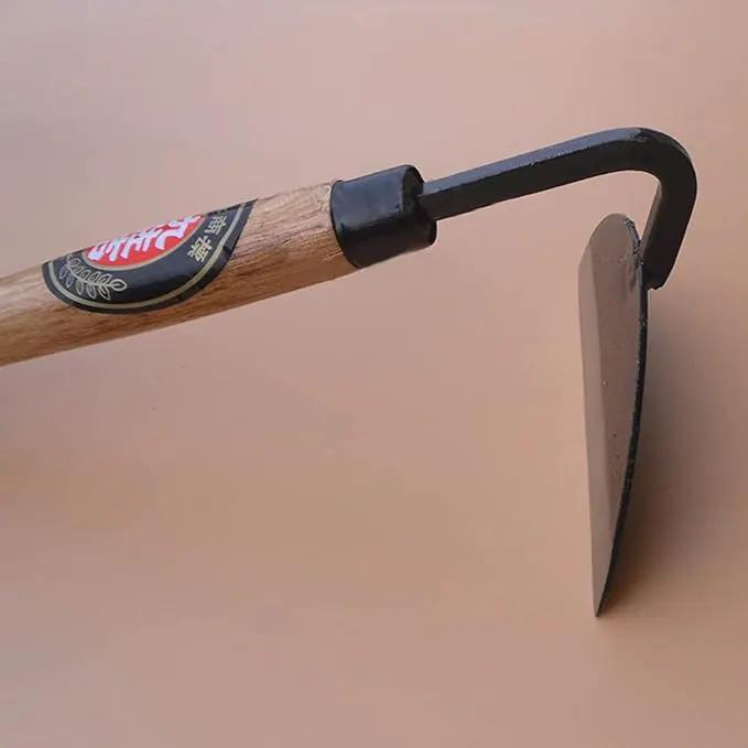 Kana Hoe 217 Japanese Garden Tool - Hand Hoe/Sickle is Perfect for Weeding and Cultivating. The Blade Edge is Very Sharp. (Beige-007) by GreenHaven Gardens