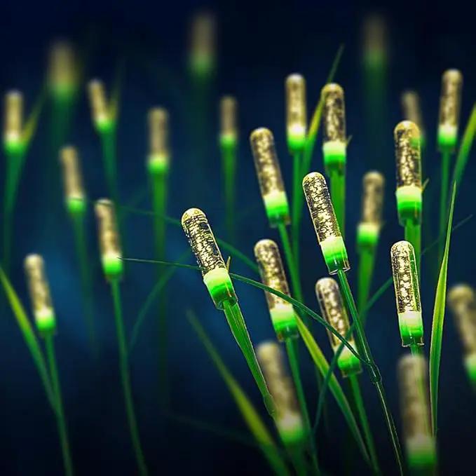 Solar Outdoor Garden Lights,Upgraded LED Solar Reed Swaying Lights for Garden Patio Yard Pathway Walkway Wedding Party Christmas Landscape Lighting (4 Packs) by GreenHaven Gardens