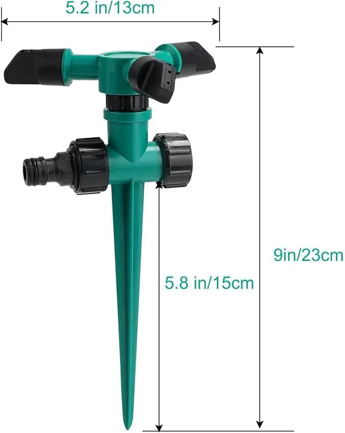 2 Pack Sprinklers for Yard, 360Rotating Lawn Sprinkler, Sprinklers for Yard Large Area, Lawn Sprinklers, Powerful and Even Watering for Lawns, Gardens and Kids by GreenHaven Gardens