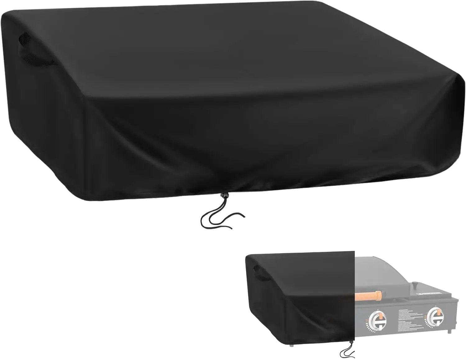 Kingling Grill Cover for Blackstone 1860 2225 On The Go Range Top Combo Griddle, 41 inch Waterproof & Dustproof Outdoor Grill Cover (Cover Only) - Black by GreenHaven Gardens