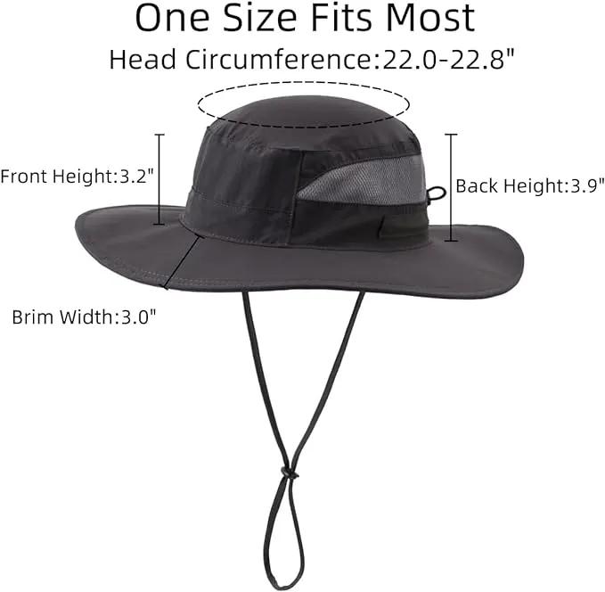 Connectyle Women's UPF 50+ Sun Hat UV Protection Wide Brim Bucket Hat Summer Beach Hats Fishing Hiking Outdoor Safari Hats by GreenHaven Gardens