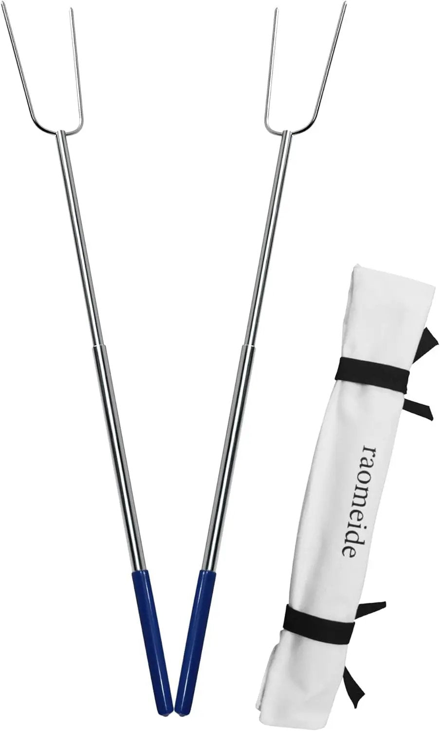 32" Heavy Duty Hot Dog Roasting Sticks for Campfire, Smores Sticks for Fire Pit Long, Marshmallows Skewers (2 Pack) by GreenHaven Gardens