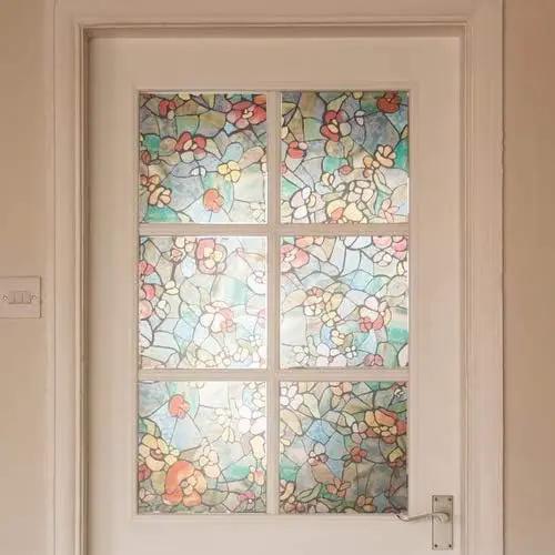 d-c-fix 346-0431-4PKA Self-Adhesive Privacy Glass Window Film,Venetian Garden, 17" x 78" Roll, 4-Pack with Applicator by GreenHaven Gardens