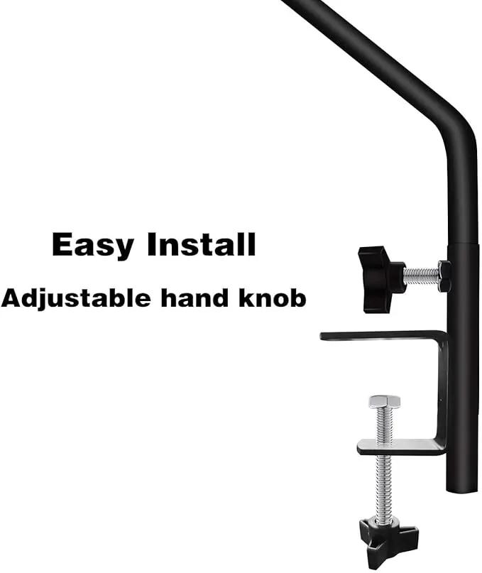 ERYTLLY Extended Reach Deck Hook Wall Pole Wall Mounted Deck Hook Extensible and 43 inch Wall Bracket for Hanging Bird Feeder,Plants,Wind Chimes,Lanterns 2 Packs by GreenHaven Gardens