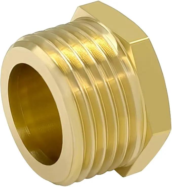 Hooshing 6PCS 3/4" GHT Male Garden Hose End Cap Plug Garden Irrigation Pipe Fittings Water Tubing Stopper by GreenHaven Gardens