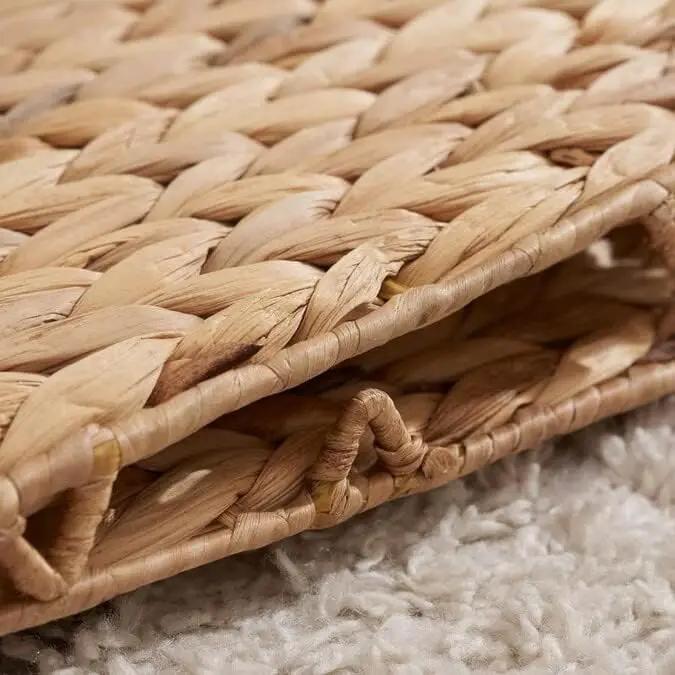 10.5 x 10.5 Storage Cubes – Water Hyacinth Wicker Baskets for Organizing, Wicker Storage Cubes, Storage Baskets for Shelves (4 Packs 10.5in) by GreenHaven Gardens