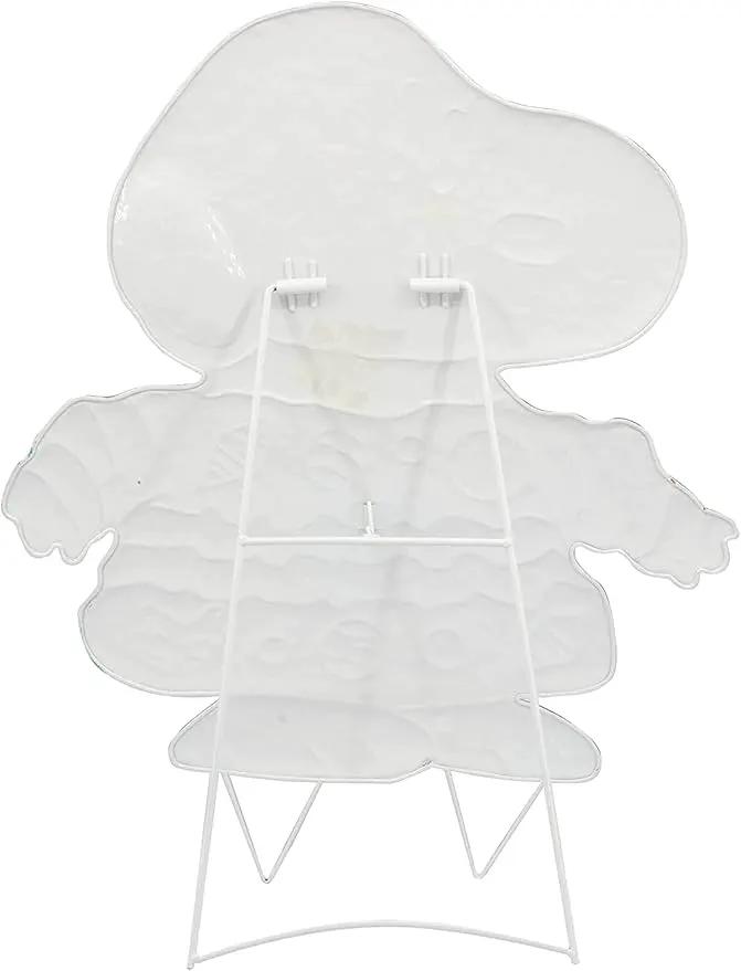 Peanuts Gang Around The Tree Christmas Yard Art Outdoor Christmas Decor Hammered Metal (24'' Snoopy in Ugly Christmas Sweater), 18'' wide x 32'' high by GreenHaven Gardens
