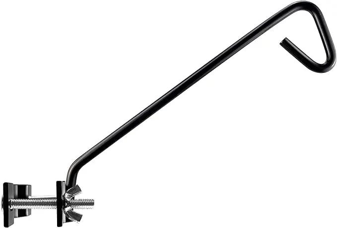 11 inches Fence Deck Hook Rail Hook Hanging Hook Mounting Kit Heavy Duty Bird Feeder Hook, Decorative Hook Hanger for Bird Feeders, Planters, Suet Baskets, Lanterns on Balcony Porch Railing Fence by GreenHaven Gardens