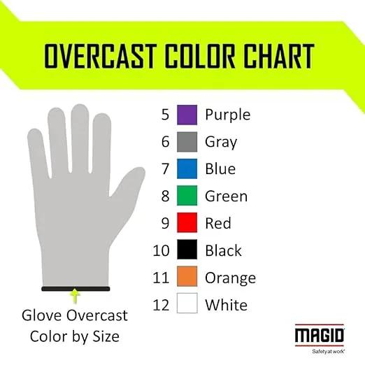 MAGID D-ROC ANSI A4 AeroDex Polyurethane Palm Coated Work Gloves, 1 Pair, 0 by GreenHaven Gardens