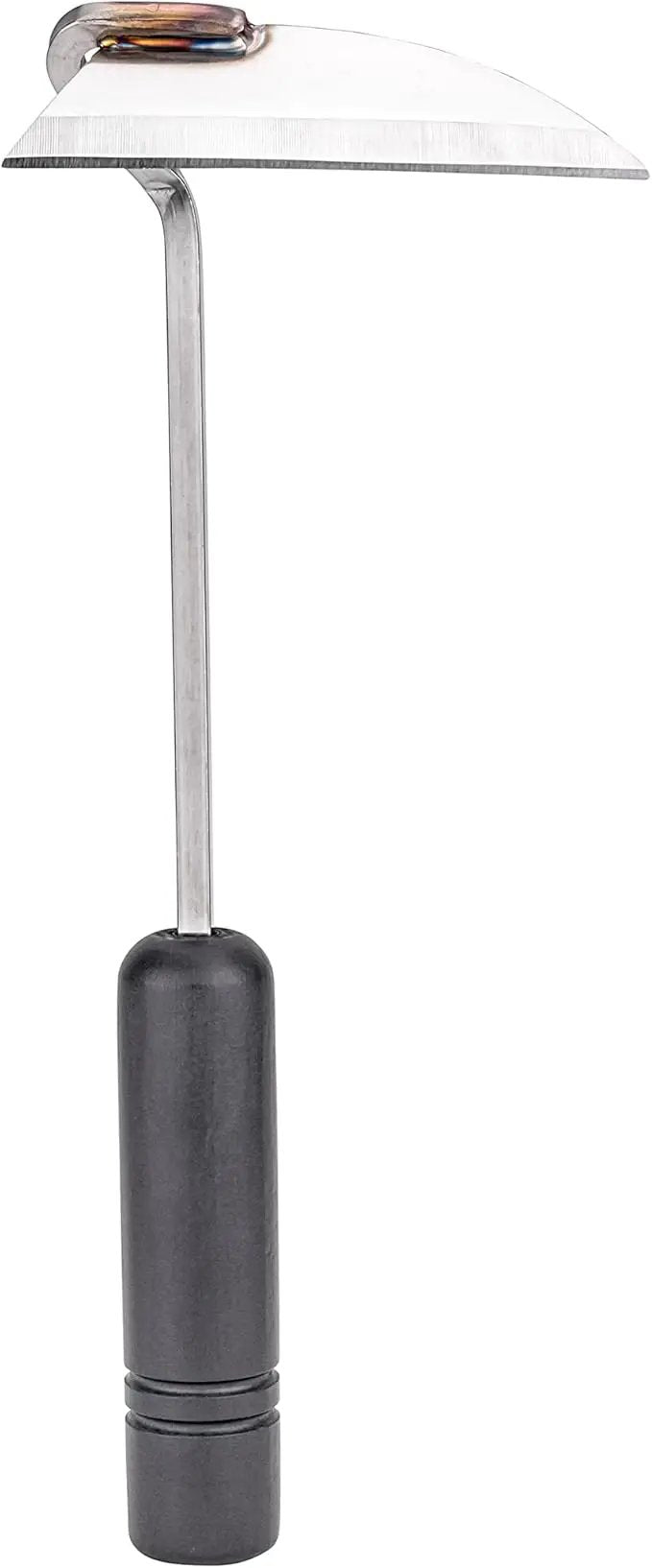 NJP100 Nejiri Gama Handheld Weeder-Scraper-Hoe, Japanese 4 Blade Width, 4.5-Inch Lacquered Beech, Stainless Steel/Black-Wood Handle by GreenHaven Gardens