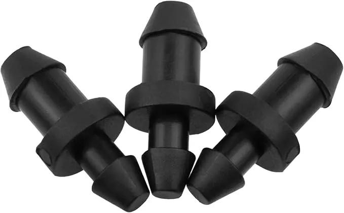 1/4 Inch Drip Irrigation Hole Plugs Drip Plug with Barbed End Closure for Home Garden Lawn Drip Irrigation System 100PCS by GreenHaven Gardens