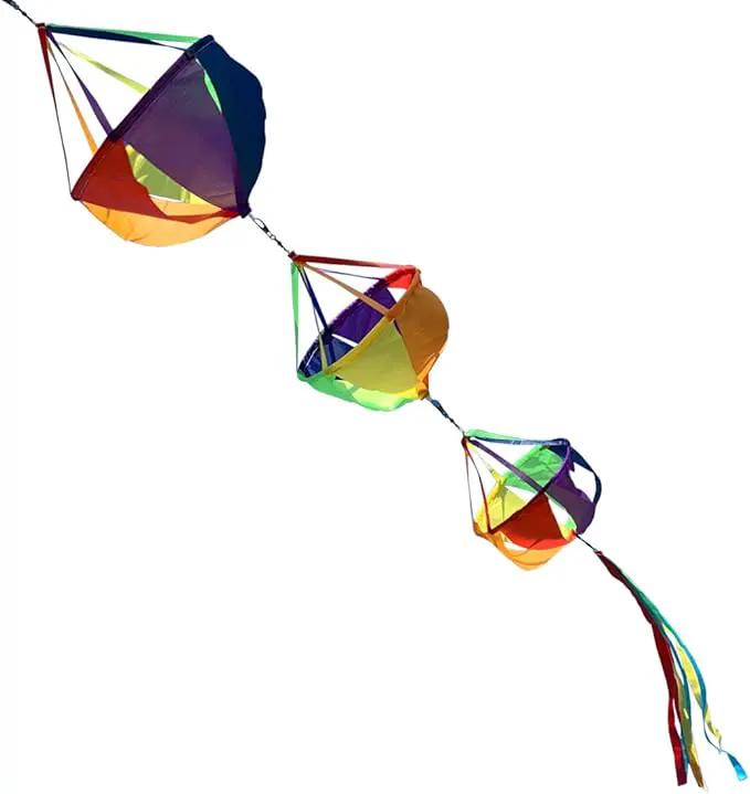 9KM DWLIFE 62" Fashion Windsocks Wind Twister Spinners Rainbow Kite Socks Flag Garden Yard Decoration by GreenHaven Gardens