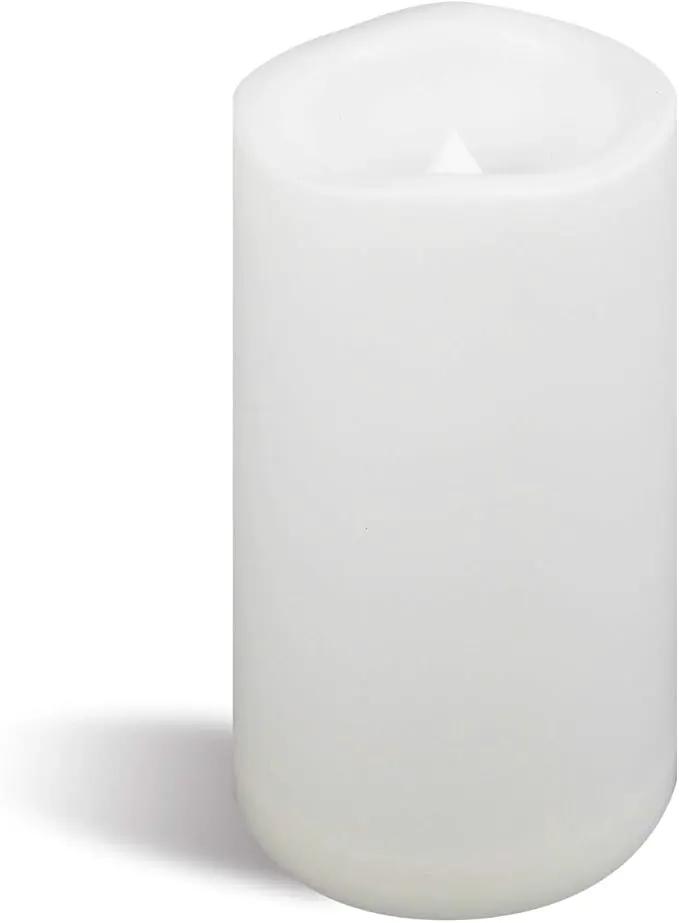CANDLE CHOICE Waterproof Outdoor Battery Operated Flameless Candle with Timer Large Plastic Resin Bright Flickering Electric LED Pillar Lantern Patio Garden Wedding Christmas Decorations 4”(D) x6”(H) by GreenHaven Gardens