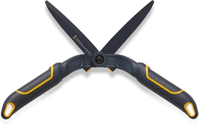 Woodland Tools Duralight Hedge Shears, 16 Inch Lightweight Manual Hedge Clippers with 7.5 Inch Non Stick Blades and Glass-Filled Nylon Handles, Garden Trimmer for Shaping and Precision Cutting by GreenHaven Gardens