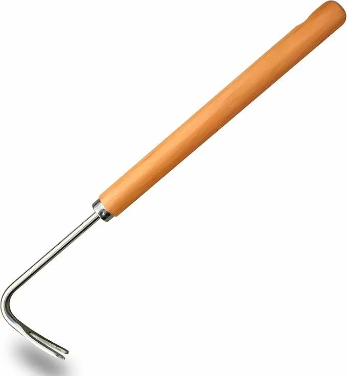 SHANFEEK Weed Puller Weeding Artifact Uprooting Weeding Tool Gardening Hand Tools 16-Inch Weed Remover Tool for Yard with Extended Hard Solid Wood Handle(V-Type) by GreenHaven Gardens