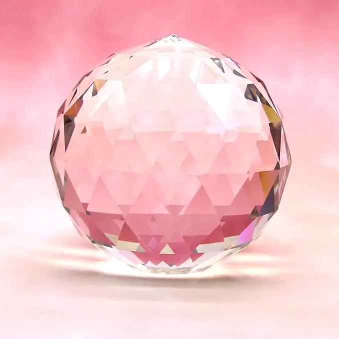 Clear Crystal Suncatcher Ball Prism Glass Sphere Faceted Gazing Ball Rainbow Maker Window Prisms Suncatcher for Window, Sun Catcher(80mm/3.15inch) by GreenHaven Gardens