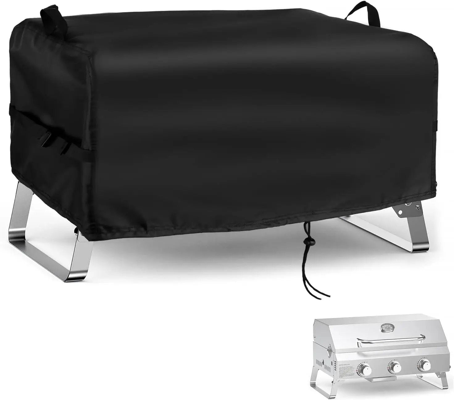 Kingling Grill Cover Fits for NXR 3 Burner Portable Gas Grill, 25 inch Waterproof Outdoor Grill Cover Barbecue Cover (Cover Only) - 25" L x 18" W x 15" H by GreenHaven Gardens