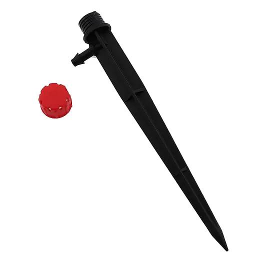 50PCS 13.2x1.5cm Plastic Irrigation Drip Heads Ground Plugged 360 Degree 8 Hole Rod Adjustable Water Flow Drip Irrigation Sprinklers for Garden Residential Watering System by GreenHaven Gardens