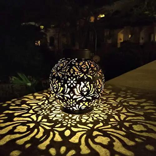 2 Pack Outdoor Solar Hanging Lantern Lights Decorative Christmas Light for Garden Patio Courtyard Lawn and Tabletop. Unique Gifts for Women Gardening. by GreenHaven Gardens