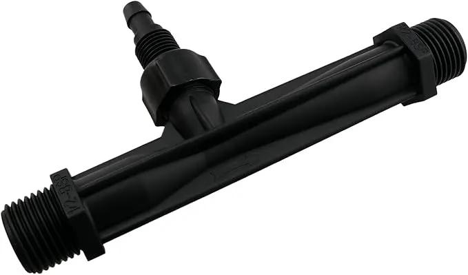 1/2-inch Plastic Irrigation Pipe Injector for Irrigation Venturi Fertilizer Mixer Injector Tube Suitable for Agricultural System Fertilizer and Chemical Injection Black by GreenHaven Gardens