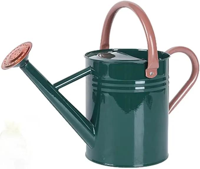 Metal Watering Can for Outdoor and Indoor Plants, Watering Can Decor, 1 Gallon (NewGreen) by GreenHaven Gardens