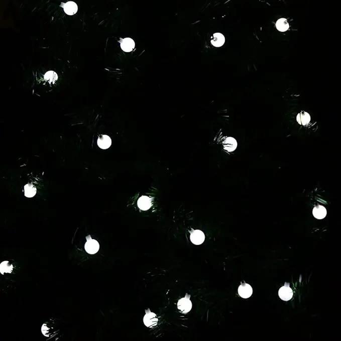 Globe Ball Fairy Lights, 50 LEDs 23ft/7M Solar Led Globe String Lights Waterproof with Two Lighting Modes for Garden Outdoor Party Christmas Decoration (Cold White) by GreenHaven Gardens