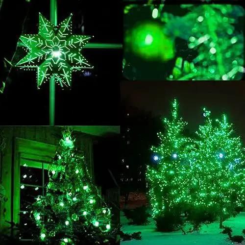 SANJICHA 2-Pack 66FT 200LED Green St. Patrick's Day Lights for Indoor/Outdoor, Super Bright Plug in Fairy Lights, Waterproof String Lights for Festive Decorations St Patrick's Day Garden Tree by GreenHaven Gardens