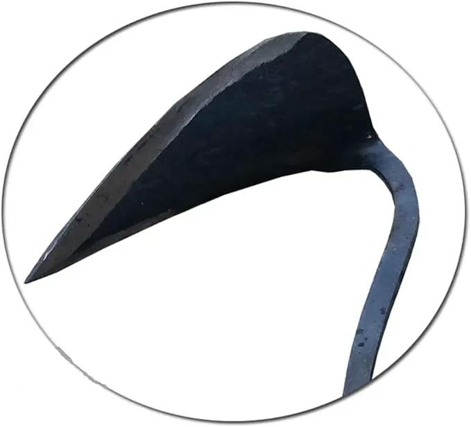 Premium Forged Gardening Hand Plow Hoe, Korean Daejanggan Style Ho-Mi(Weeding Sickle) for EZ Digger Tools 1 Pack by GreenHaven Gardens