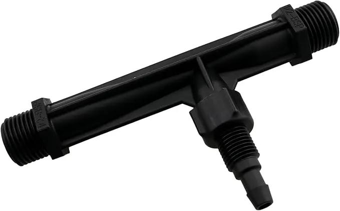 1/2-inch Plastic Irrigation Pipe Injector for Irrigation Venturi Fertilizer Mixer Injector Tube Suitable for Agricultural System Fertilizer and Chemical Injection Black by GreenHaven Gardens