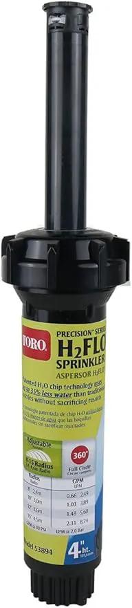 Toro 53894 Precision H2FLO 4-Inch Sprinkler Pop Up with Nozzle, Full (Pack of 2) by GreenHaven Gardens