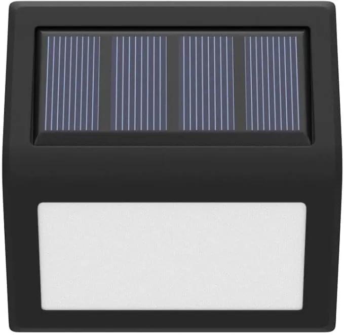 Solar Lights Outdoor, Waterproof Solar Powered Deck Step Lights for Patio Garden Backyard Garage Driveway Pathway Outside Wall Lighting (Cool White/2 Pack) by GreenHaven Gardens