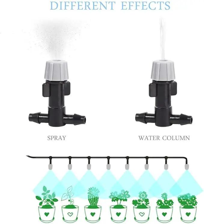 Plastic Mist Misting Nozzle Sprinkler Tee Joints for Misting Watering Plant Flower Cooling System Home Garden Irrigation, 20pcs by GreenHaven Gardens