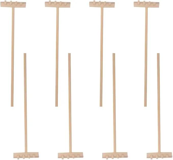 EXCEART 16 Pcs Mini Zen Garden Tool Set - Desktop Sand Rake, Miniature Dollhouse Rakes, Tabletop Wooden Toys, Garden Accessory - Juicy Bamboo Beech Child by GreenHaven Gardens