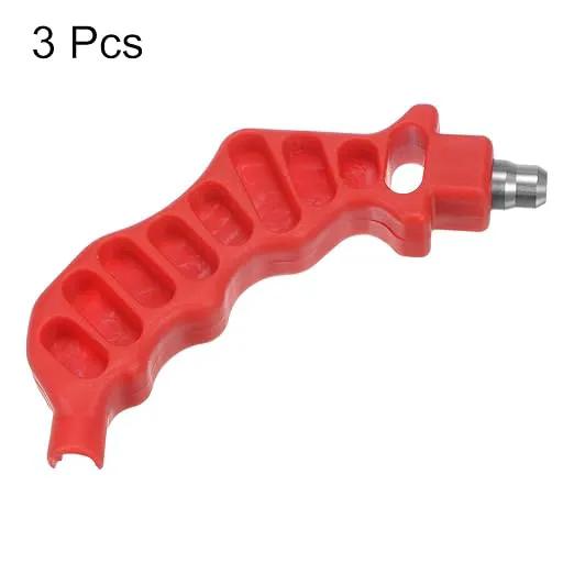 HARFINGTON 3Pcs 2-in-One Drip Irrigation Tubing Hole Punch 8mm for 1/4 Inch Fitting and Emitter Insertion Drip Tube Hole Punch Fitting Insertion Tools for Laying Branch Drip Pipes, Red by GreenHaven Gardens