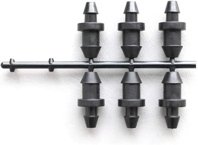 lasenersm 100 Pieces Drip Irrigation Tube End Closure Goof Hole Plugs Drip End Plug Fitting for 5 mm/7 mm Tube, Black by GreenHaven Gardens