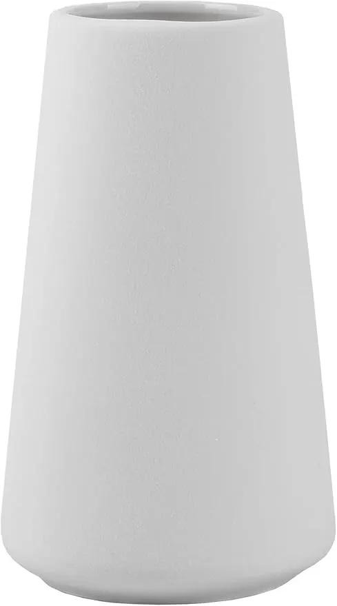 Simple Vase for Flowers Plants, Matte Vases for Modern Table Shelf Home Decor Wedding Boho Decor, 6" H Frosted Elegant Ceramic Vase for Pampas Grass Fluffy Stem Bouquet Lavender Flowers (White, 1) by GreenHaven Gardens