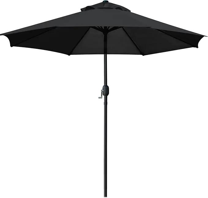 Sunnyglade 9' Patio Umbrella Outdoor Table Umbrella with 8 Sturdy Ribs by GreenHaven Gardens
