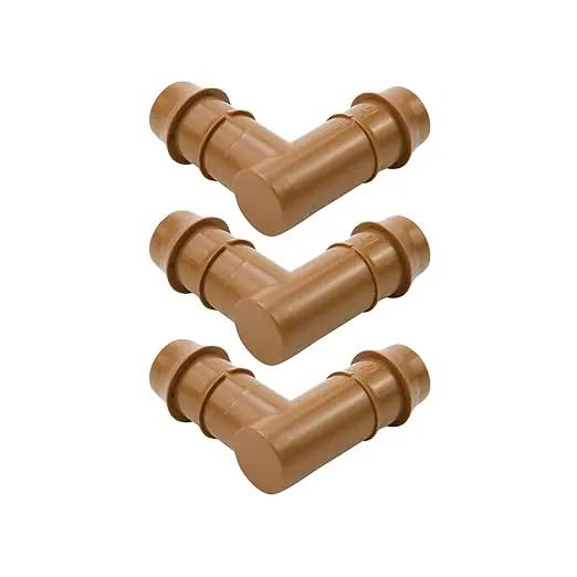 Dnyta 20pcs 1/2 Inch Drip Irrigation Elbow Fittings Elbow Connector (17mm) Drip Irrigation Fittings for Most 1/2" Irrigation Tubing or Sprinkler Systems by GreenHaven Gardens