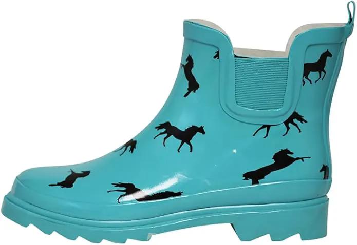 NORTY - Womens Ankle Rain Boots - Ladies Waterproof Winter Spring Garden Boot runs ½ size large by GreenHaven Gardens
