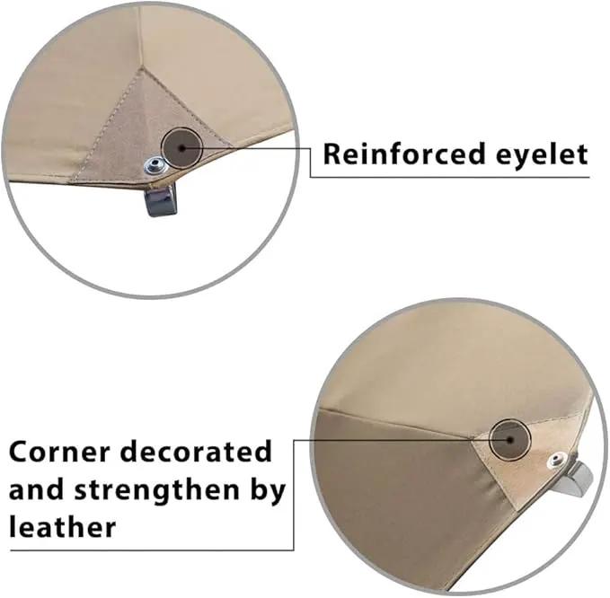 EliteShade USA 10-Year-Non-Fading 11Ft Market Umbrella Patio Outdoor Cylinder Auto Push-up Table Umbrella with Ventilation, Heather Beige by GreenHaven Gardens