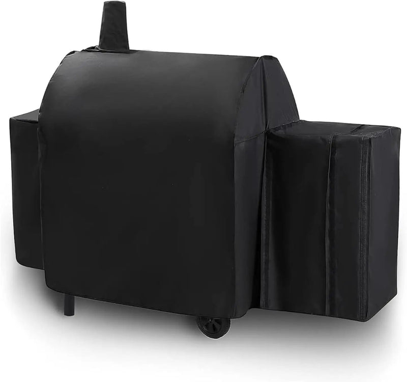 Grill Cover for Char-Griller Smokin Champ 1624 Smoking Champ Offset Smoker 1733, Blazer 2130 and Classic 2175, Heavy Duty Waterproof UV Resistant Cover, Outdoor BBQ Accessories by GreenHaven Gardens