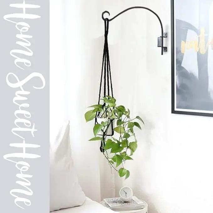 Swivel Bird Feeder Hanger Hook: Swivel Hanging Plant Bracket Outdoor - Wall Mount Swivel Hanging Hook for Bird Feeder 12-Inch by GreenHaven Gardens