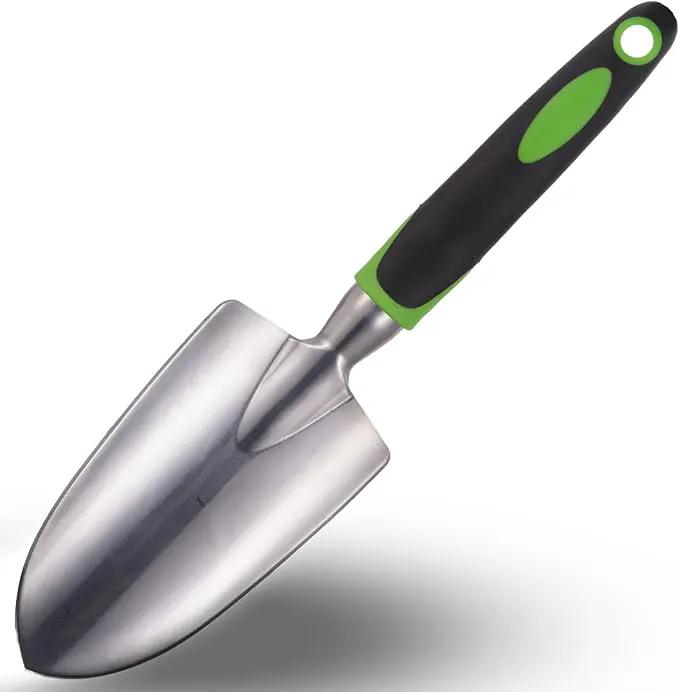 Garden Tools, 3-Piece Garden Tool Set with Non-Slip Ergonomic Handles, Lightweight Aluminum Alloy Rust-Proof Durable Gardening Hand Tools, Ideal Gardening Tools Gifts for Women and Men by GreenHaven Gardens