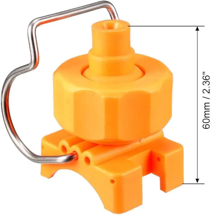 uxcell Spray Nozzle, 1" Adjustable Ball Flat Fan Full Cone Clamp Clip Nozzle Watering Irrigation by GreenHaven Gardens