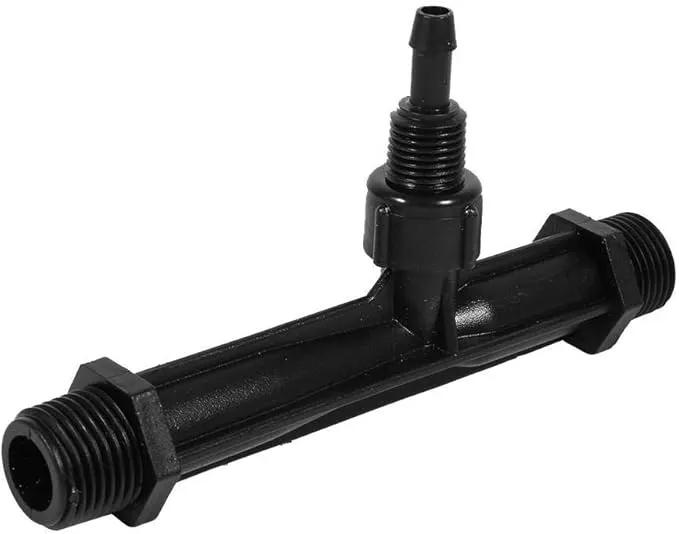 Wytino Fertilizer Injector Tube, Irrigation Venturi Fertilizer Injector 1/2" 3/4” 1” Inch Garden Fertilizer Mixer Injector, Agriculture Device Plastic, Black(1/2 inch) by GreenHaven Gardens