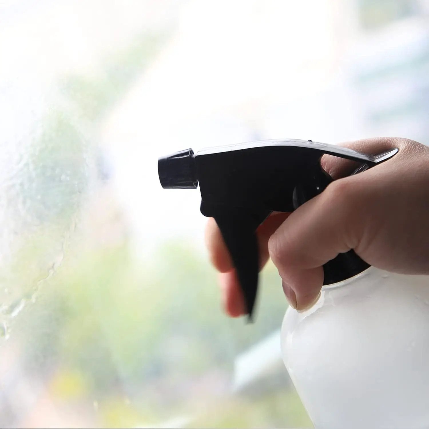 OFFIDIX Glass Spray Bottle,Plant Mister,Pressure Watering Can,Water Spray Bottle with Adjustable Nozzle,0.43L/15.17oz Handheld Spray Bottles for Outdoor Indoor Garden,Cleaning Solutions（Frosted Clear） by GreenHaven Gardens